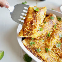 Butternut Squash and Black Bean Enchiladas recipe