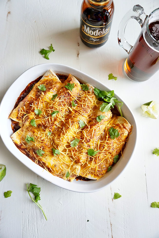 Modelo beer enchiladas