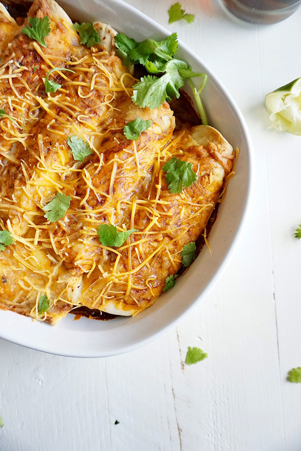 Red Sauce Enchiladas