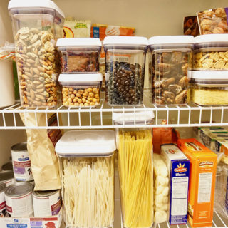 an organized pantry