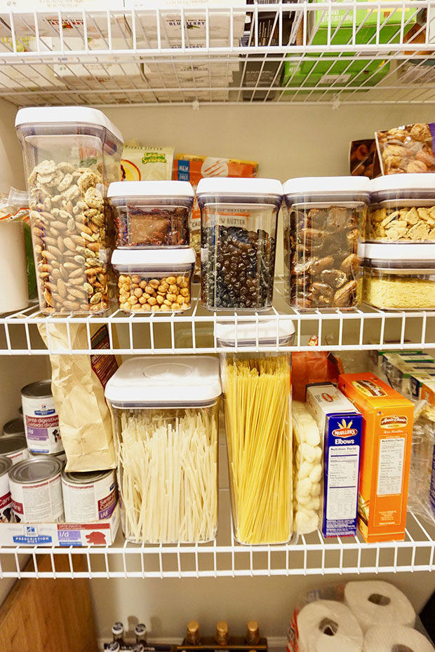 an organized pantry