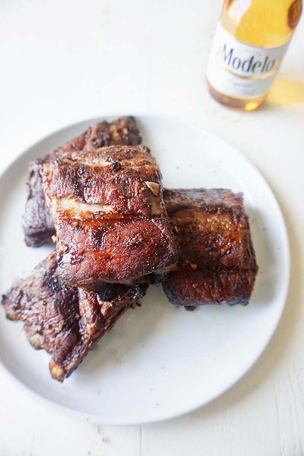 Beer Glazed Pork Ribs