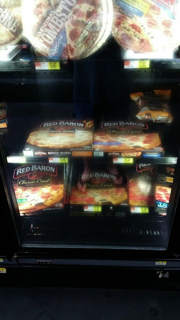 Red Baron pizza at Walmart