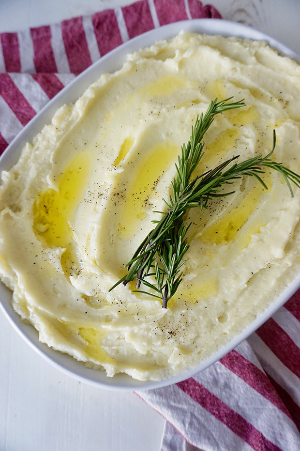 Rosemary and Garlic Olive Oil Mashed Potatoes