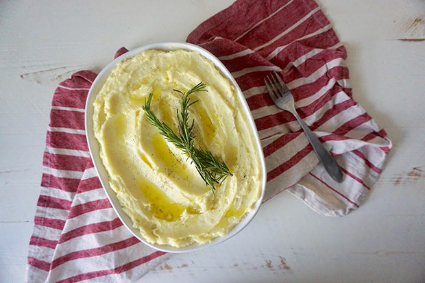Rosemary and Garlic Olive Oil Mashed Potatoes