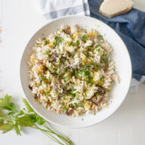 Fusilli pasta with Marinated Eggplant