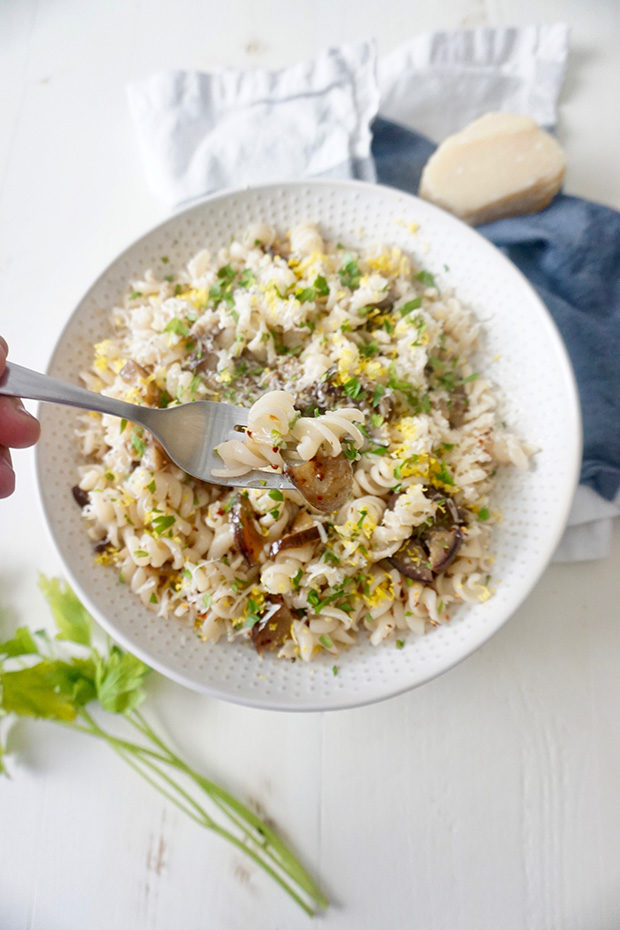 Marinated Eggplant Pasta recipe