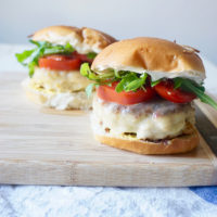 Turkey and Chickpea Burgers with Dill Havarti from Healthyish