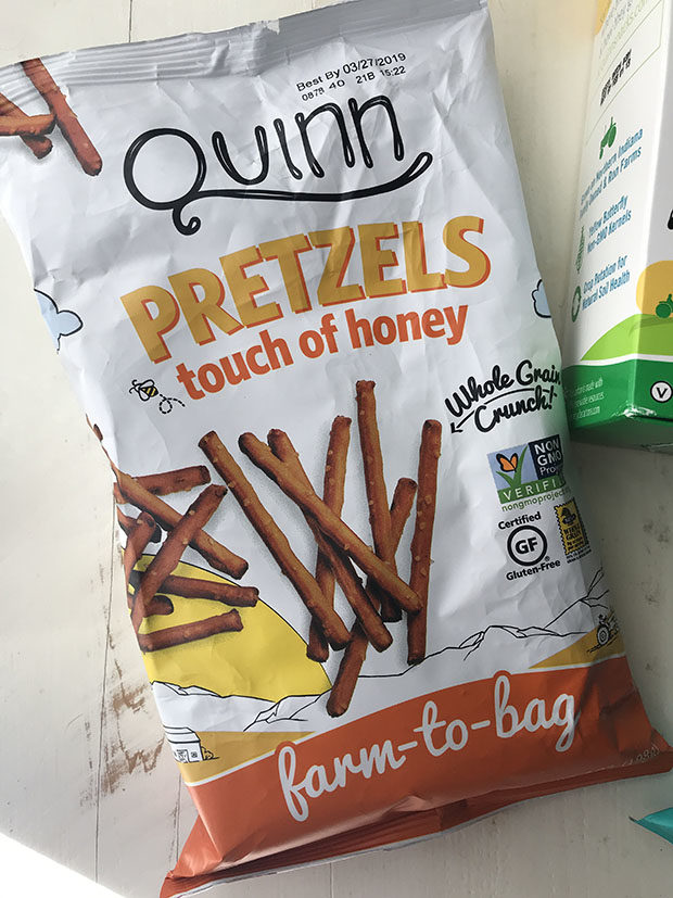 Quinn Snacks pretzels touch of honey
