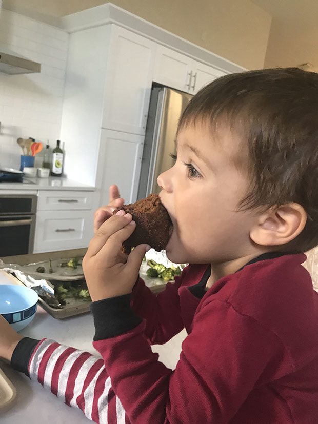 toddler eating muffins-1