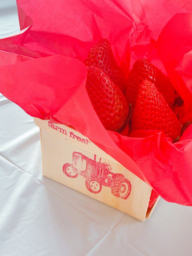 strawberry themed first birthday party