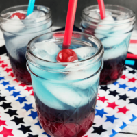 Red White and Blue Drink: Captain America Bomb Pop Drink