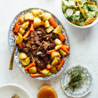Instant Pot Beef Roast with Root Vegetables and Homemade Gravy (A One-Pot, Pressure Cooker Recipe)