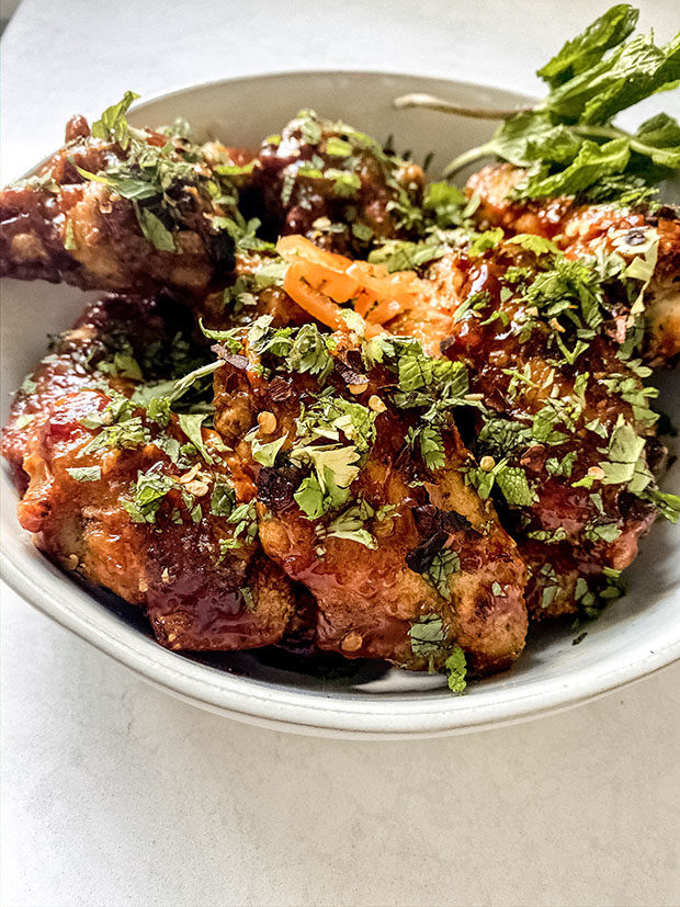 Crispy Thai Style Chicken Wings recipe
