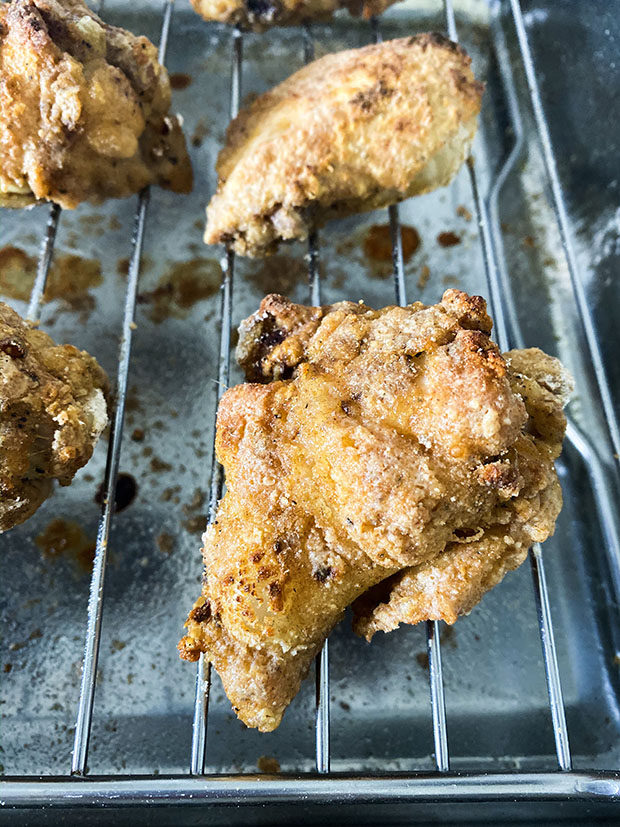 unfried baked chicken wings
