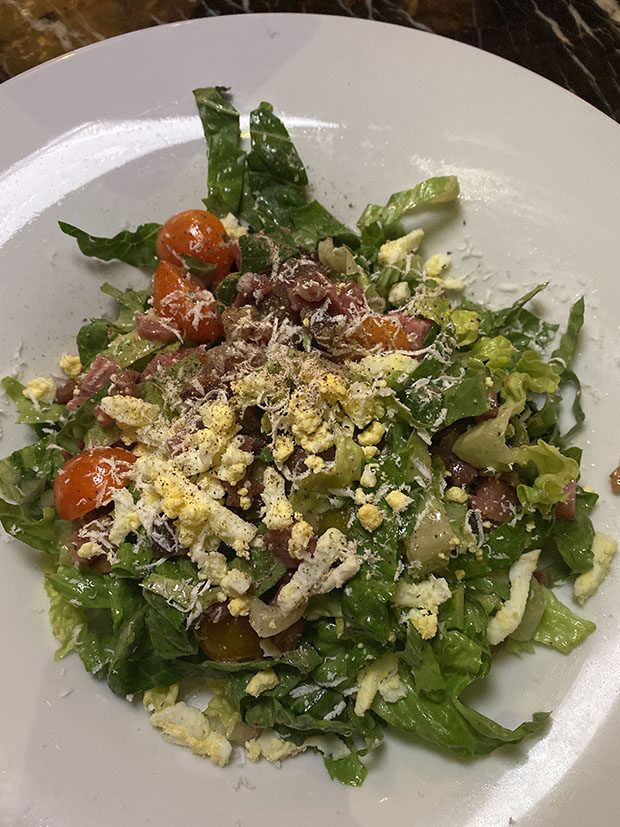 House Salad at Council Oak Tampa for Social Happy Hour